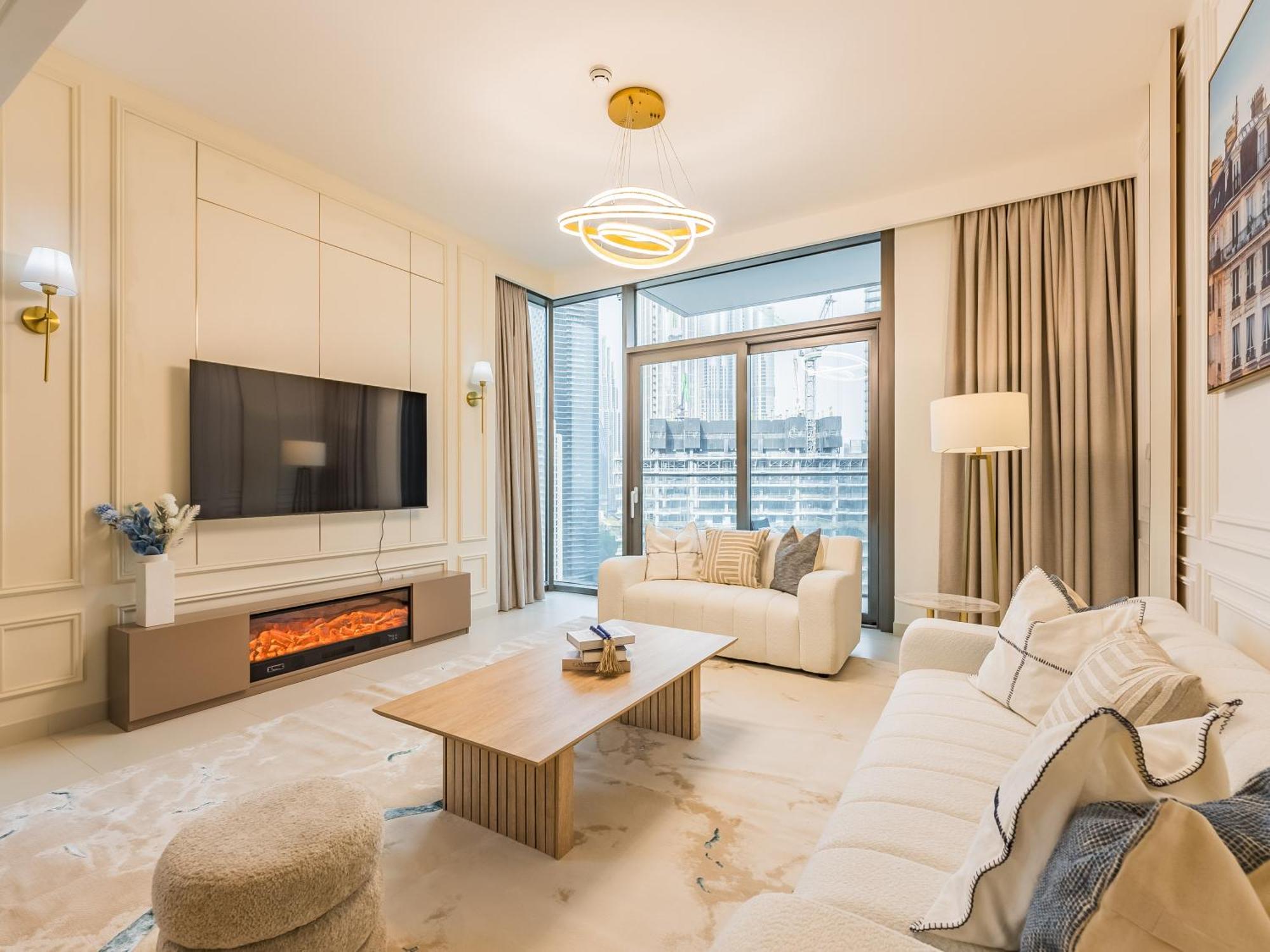 The 'paris' - Stylish 2bd With Burj View Apartment Dubai
